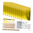 thumbnail image 3 of Kit de arte con láminas en relieve, materiales de lámina de doble cara, proyecto de arte, manualidades de metal Oro, 3 of 9