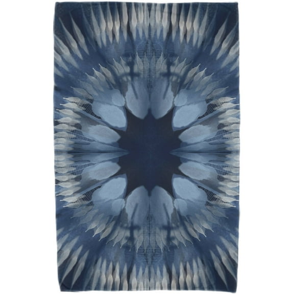 Simply Daisy 30" x 60" Shibori Burst Geometric Print Beach Towel