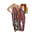 thumbnail image 1 of Aunavey Men's Women's American Flag Eagle Overalls Unisex Couples Rompers Bibs Adjustable Strap Jumpsuits, 1 of 6