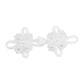 thumbnail image 4 of figatia Chinese Knots Frog Button Decorative with Bead for Sweater Clothing Cardigan White, 4 of 9