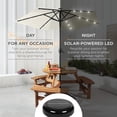 thumbnail image 5 of 7.5ft Outdoor Solar Market Table Patio Umbrella for Deck, Pool w/Tilt, Crank, LED Lights - Ivory, 5 of 5