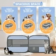 thumbnail image 3 of Dog Crate Cat Kennel,Twin Pop Up Pet Playpen Portable Pet Tent,2-in-1 Dog & Cat Playpen with Pee Pads,Pop Up Cat Puppy Indoor/Outdoor Exercise Fence Kennel Cage Oxford Crate,Suitable for up to 25 LBS, 3 of 10