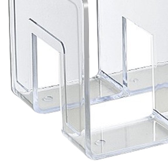 Sujetalibros de acrílico, sujetalibros transparentes de color simple para estantes, soporte para libros de oficina, diseño de última generación