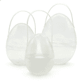 thumbnail image 2 of YXELECT Portable Transparent Open Easter Egg Twist, Reusable Easter Storage Egg, 2 of 9