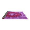 thumbnail image 2 of Ahgly Company Indoor Round Medallion Purple Traditional Area Rugs, 5' Round, 2 of 4