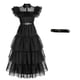 thumbnail image 1 of Miércoles Addams vestido Cosplay para niña niños negro gótico vestidos miércoles Cosplay disfraces Halloween fiesta mujer ropa Gao Jinjia LED, 1 of 2