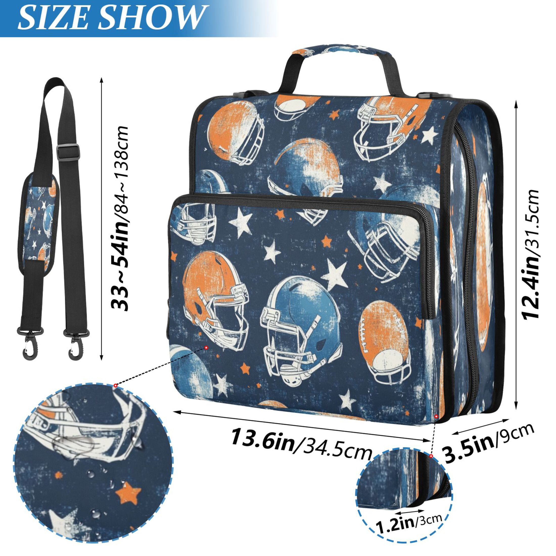 YAZAOO Zipper Binder trapper keeper Documents Organized Design Starry Helmet Showdown Printed