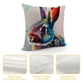 thumbnail image 4 of Qinduosi Cute Animal Rabbit Bunny Back PillowcaseThrow Pillow Covers DecorCushion Case (ps Rabbit Back,, 4 of 5