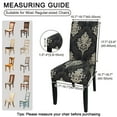 thumbnail image 4 of OKKEEY Luxury Black Elastic Chair Covers, Set of 4, Soft and Breathable, Protects Upholstery from Pets, Spills, and Daily Wear, 4 of 10