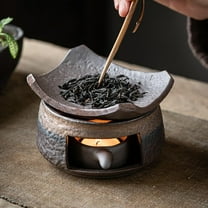 Ceramic Aromatherapy Stove Essential Oil,2026 Zen Aromatherapy Burner, Handmade Zen Incense Burner Kit, Tea Light Candle Holders Teapot Warmer for Home Office Meditation Relaxation (1pcs)