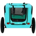 thumbnail image 6 of Jopath Pet Bike Trailer Dog Cart for Bicycle, Easy Folding Cart Frame Non-Slip Floor, Internal Leash for Small and Medium Pets Light Blue, 6 of 9