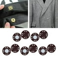 thumbnail image 3 of 10 pares de botones magnéticos de 0.79 "broches de de aleación para punto, acolchar, coser, pantalones, cierre de chaqueta para , Café perfecl Broches de botones a presión, 3 of 8