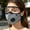 Gray, variant on 1 Pcs Riding Face Mask Bicycle Mask Outdoor Sports Dusts-proof Antis-hazes Breathable Cycling Mask Bike Riding Filter Mask(3.94*3.94*1.18IN)