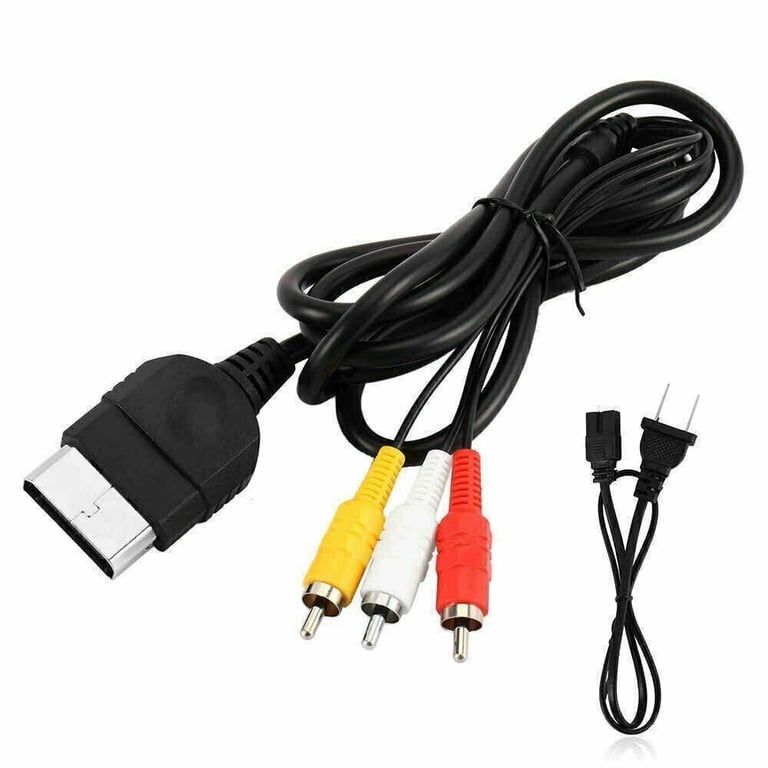 Brand New Xbox AV Cable & AC Power Cord Combo For Original Xbox Console - 5ft Composite 3 thumbnail image