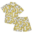 thumbnail image 2 of Oiyii Summer Outifts for Boys Bananas Print Short Sleeve Shirt Shorts Sets, Sizes 2-15, 2 of 2