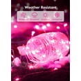 thumbnail image 4 of USB Plug In Fairy Lights, 33ft 100 LED Micro Copper Wire Fairy String Lights for Indoor Bedroom, Christmas, Parties, Wedding, Centerpiece, Decoration,Pink, 4 of 7