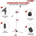 thumbnail image 6 of 5Core Tripod Mic Stand 2Pcs Adjustable Holder Floor Microphone Boom Arm, 6 of 6