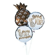 Pineapple Mylar Balloon Asst - Party Decor - 3 Pieces