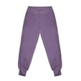 thumbnail image 4 of Dezsed Kids Unisex Soft Fleece Casual Pull On Jogger Sweatpants Casual Athletic Pull-On Cotton Jogger Pants for Boys or Girls 5 Years Purple, 4 of 7