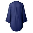 thumbnail image 4 of Womens Loose Button Long Shirt Dress Ladies Casual Tops T-Shirt Blouse Cute Tees Womens Workout Shirt Classic Fit Dress Shirt Athletic Tops Women Dry Quick Shirts for Women Thin Tee Womens Button down, 4 of 4