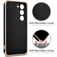 thumbnail image 4 of for Samsung Galaxy S23 5G Case Black Plating Mental Ring Kickstand Luxury Case Soft TPU Shockproof Back Electroplate Cover Galaxy S23 5G Case for Girls Women, 4 of 12