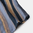 thumbnail image 7 of FINALGANG Mens Point Collar Retro Stripe Roll Short Sleeve Shirt Loose Fit Lightweight Summer Vacation Casual Button Down Shirts Leisure Top XL, 7 of 7