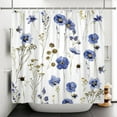 thumbnail image 2 of Orange Shower Curtains for Bathroom Fresh Fruits Flowers Green Leaves Allover Shower Curtain, 2 of 5