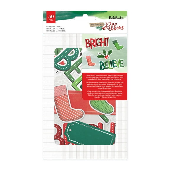 Vicki Boutin Wrapped In Ribbons Stickers-Chipboard