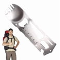 thumbnail image 3 of Outdoor Survival Tools 9 in 1 Camping Multi-Functional Practical Fork Knife Spoon Bottle/Can Opener Wrech Screwdriver, 3 of 7