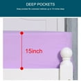 thumbnail image 2 of PiccoCasa Soft Microfiber Fitted Sheet Large Pocket, King Purple, 2 of 8