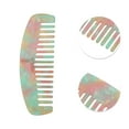 thumbnail image 2 of Unique Bargains 1 Pc Durable Marble Hair Comb Green Acetate Sheet, 2 of 5