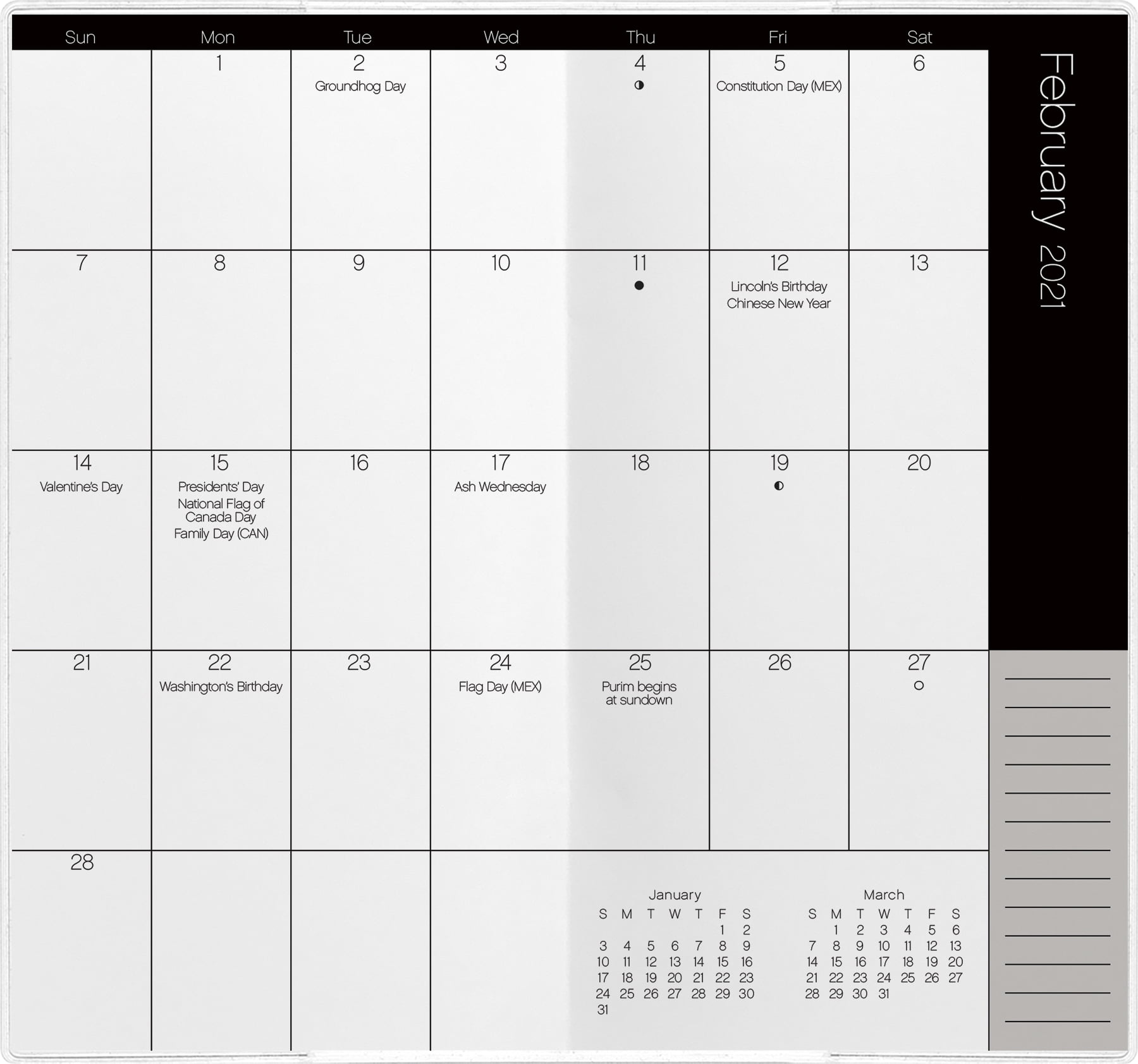 2021 Elegance Pocket Planner