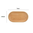 thumbnail image 3 of Kaireo Solid Wood Dessert Plate,Wood Jewelry Display Tray Decorative Ring Jewelry Trinket Dish Small Key Tray Earrings Necklaces Bracelet Watch Holder, 3 of 5