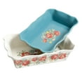 thumbnail image 4 of The Pioneer Woman Vintage Floral 2-piece CeramicBakeware Set, 4 of 4