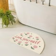 Bathroom Rugs Half Circle Bath Mat Cute Sun Bath Mats Retro Bohemian