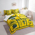 thumbnail image 3 of Castle Fairy Kids Children Football Gamer Bedding Comforter Set 7 Pieces,Sport Theme Full Bedding Set Lightweight,Ball Game Fitted Sheet Flat Sheet,Lightweight Room Decor,Reversible, 3 of 8