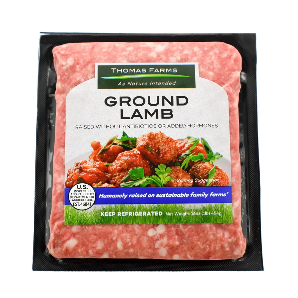 Thomas Farms Grass Fed Ground Lamb, 16 Oz