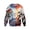 Red, variant on Broave Mens Knit Crewneck Long Sleeve Shirt Halloween Graphic Pullover Casual ,Gothic Skeleton Crew Neck Sweatshirt for Daily Wear & Halloween Party Outfit