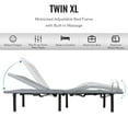 Adjustable Twin XL Bed Frame with Remote Control, USB Ports & Massage