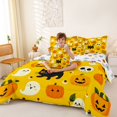 thumbnail image 4 of Manfei Cartoon Halloween 7-Piece Twin Bedding,Kawaii Ghost Bedding Comforter Set,Halloween Reversible, 4 of 7