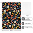 thumbnail image 2 of 2 Pcs Pioneer Flower Floral Print Pattern Kitchen Towels, Funny Microfiber Dish Towel Set, 18" X 26" Tea Towels, 2 of 6