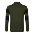 thumbnail image 5 of XIYON Long Sleeve Polo Shirts For Men Fall Winter Striped Lapel Casual Knitted Shirt Polo Shirt Classic Comfortable Shirts For Men, 5 of 9