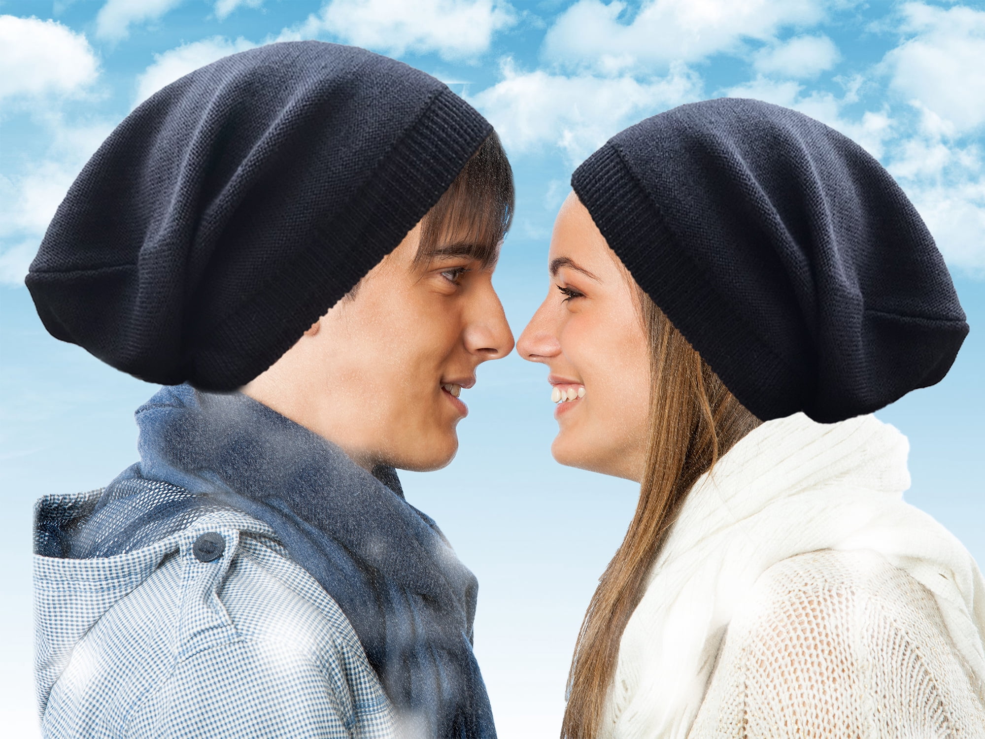 Hand Crafted 100%Merino Wool Cable Knit Hat small adult/teen blueberry cream Hand-knit Classic Beanie Hat Cream White – The Blueberry Hill main image 2