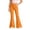 SCC260729#Orange, variant on Girls Flare Pants School Uniform Pants High Waist Bell Bottoms Stretchy Bootcut Pants 6T-15T