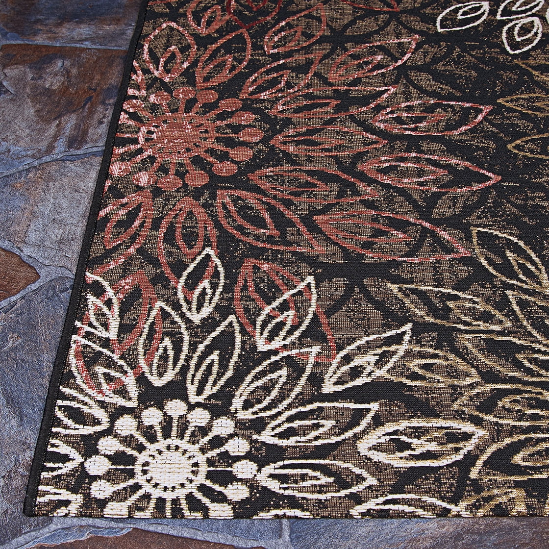 Couristan 8.5' x 13' Multi-color Floral Outdoor Rug