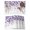 Purple, variant on Green Leaves Placemats Set of 8, Summer Botanical Placemats for Dining Table, Place Mats for Kitchen Tabletop, Waterproof Wipeable Dining Table Mats Set
