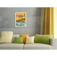 thumbnail image 4 of Miami Florida - Vintage Travel Poster by David Klein c.1960s - Master Art Print 10in x 14in, 4 of 4