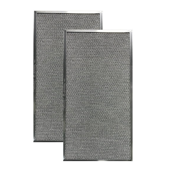 2-Pack Air Filter Factory 9 x 19 x 3/8 Range Hood Aluminum Grease Filters