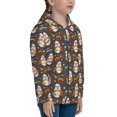 thumbnail image 5 of Sikiie Gnome And Pumpkin Zip Up Hoodie Teenage, hoodies for Teenage, Zipper Sweatshirt Jacket for Daily, Traveling-Medium, 5 of 6