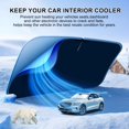 thumbnail image 2 of KY Windshield Sun Shade for 2016-2024 2025 Honda Pilot Accessories Foldable Sun Shield Front Window Sunshade Cover Sun Visor Cover Block Heat and Sun Protection, 2 of 6